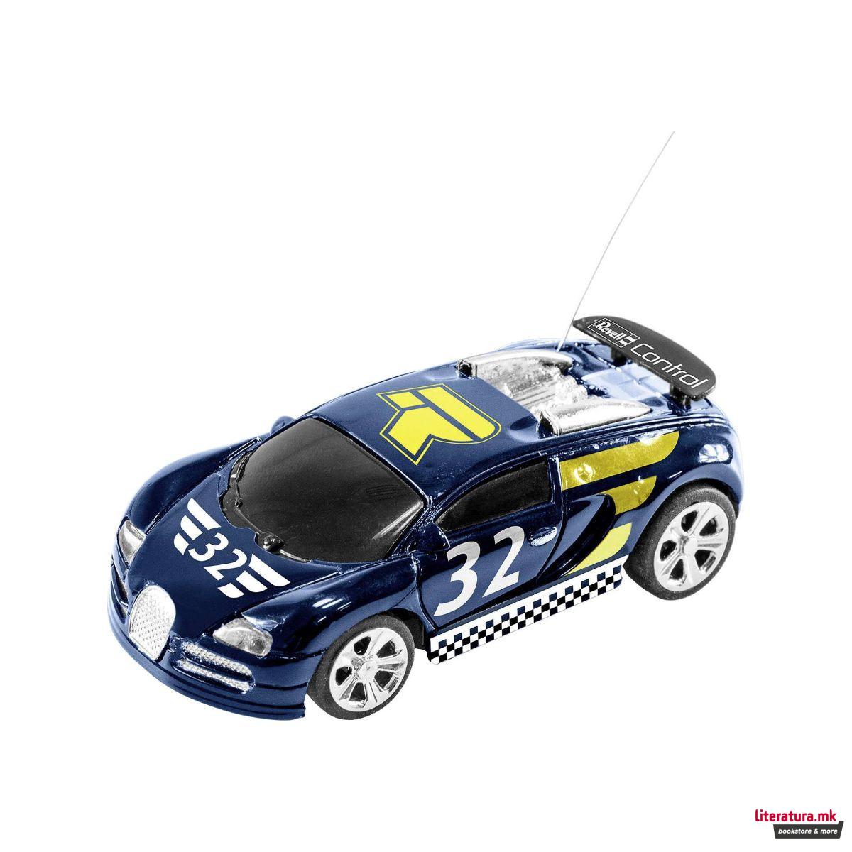 Мини количка со далечинско управување, Mini RC - Racing Car Blue 