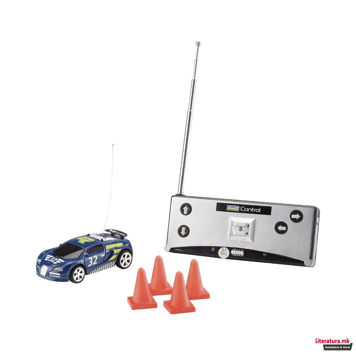 Мини количка со далечинско управување, Mini RC - Racing Car Blue 