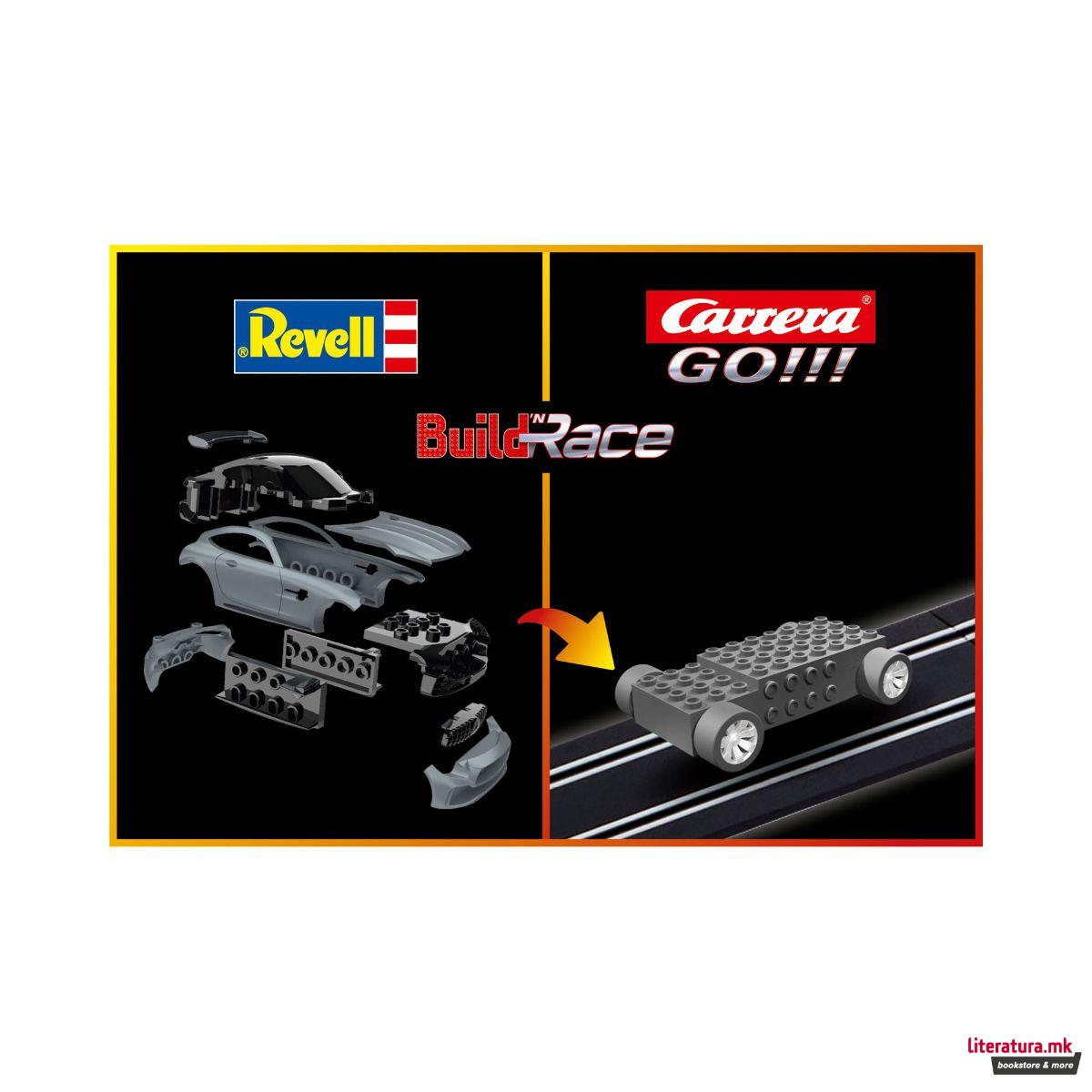 Макета, Build'n'Race, Mercedes AMG GT R - Gray, 1:43 