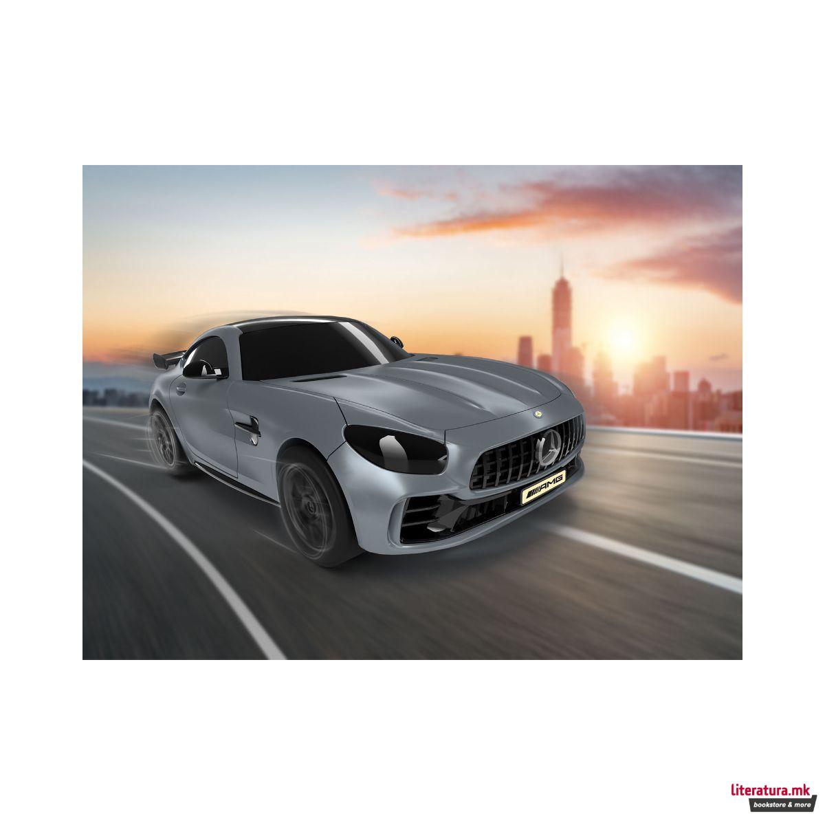 Макета, Build'n'Race, Mercedes AMG GT R - Gray, 1:43 