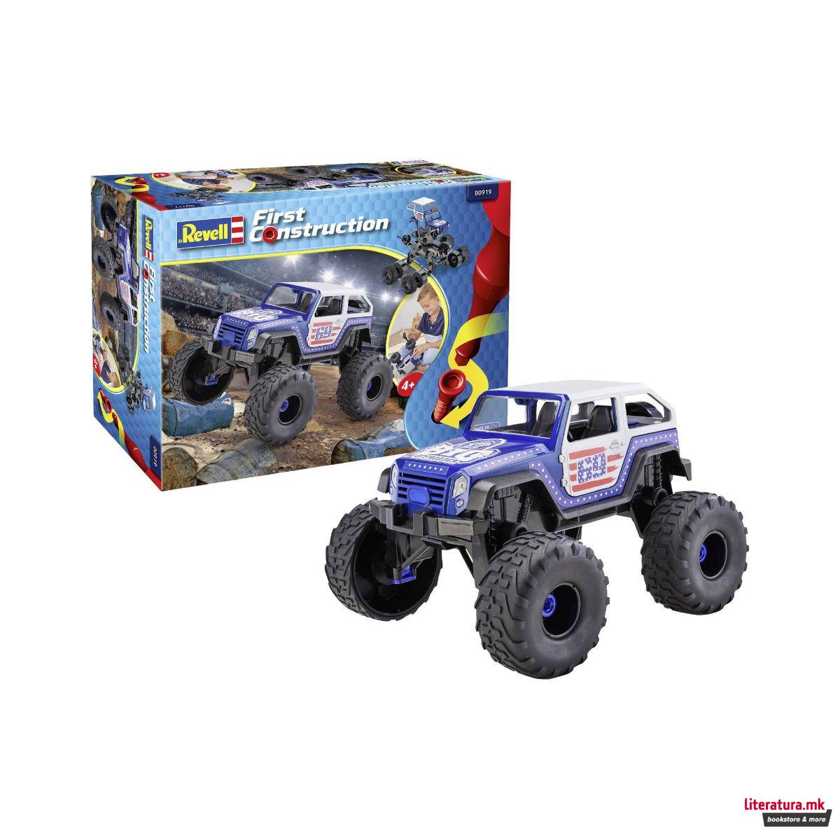 Макета, First Construction, Monster Truck, 1:20 