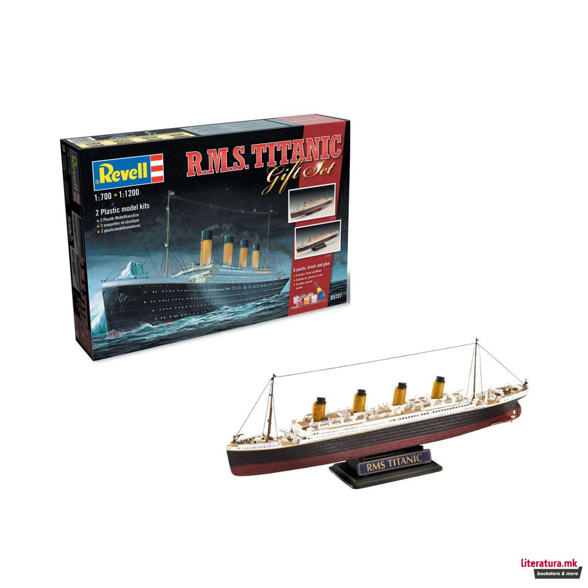 Макета, RMS Titanic Gift Set - 2 модели, 1:700/1:1200
