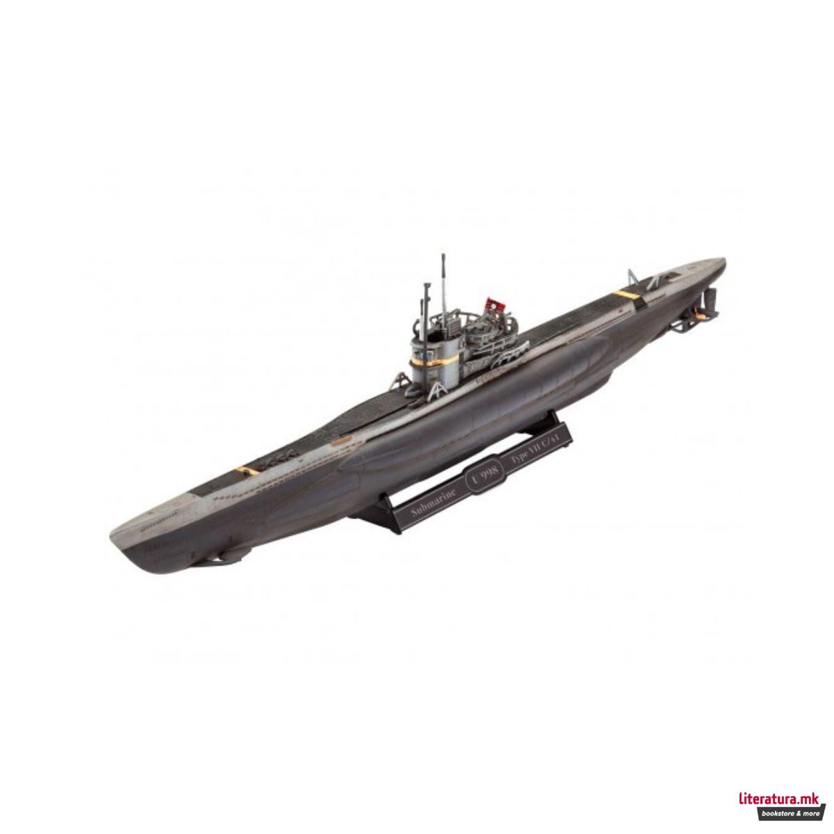 Сет макета + бои, German Submarine Type VII C/4, 1:350