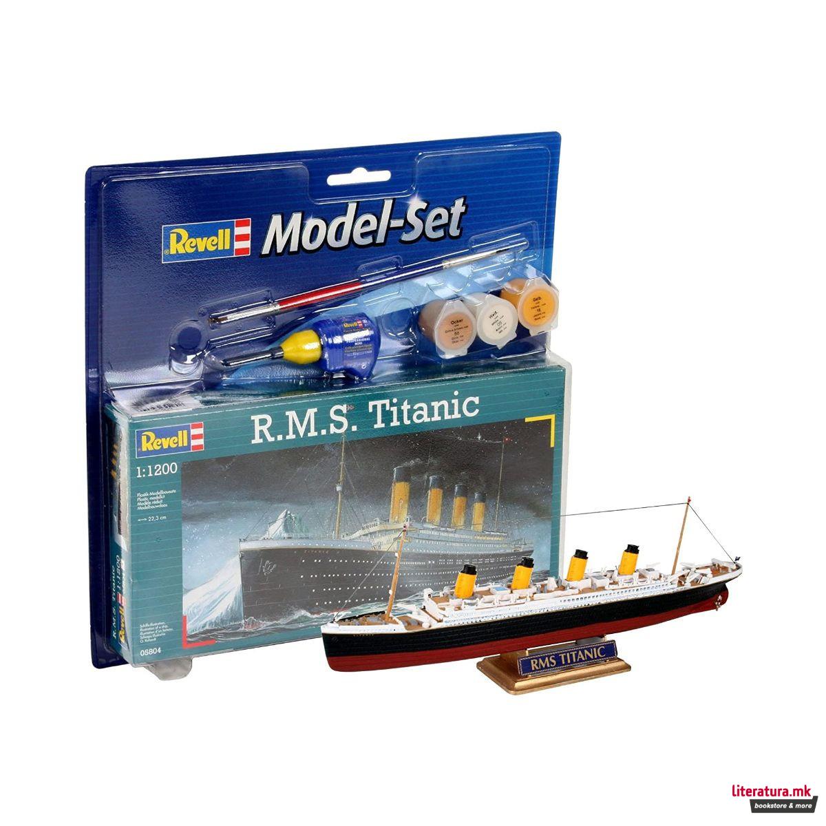 Сет макета + бои, R.M.S Titanic, 1:1200