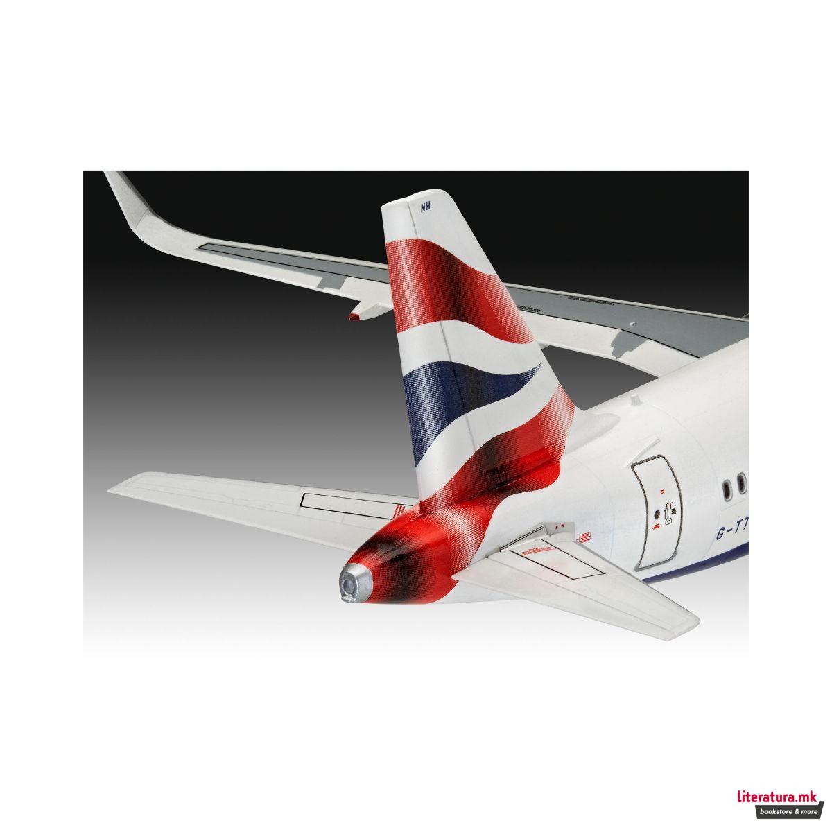 Сет макета + бои, Airbus A320neo (British Airways), 1:144 