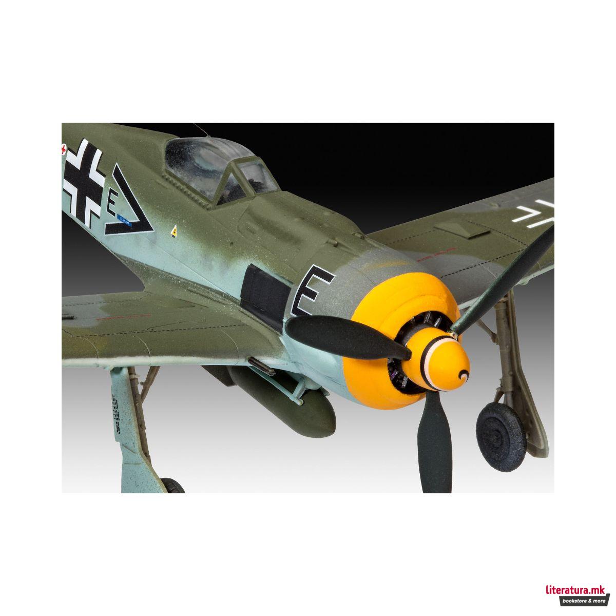 Сет макета + бои, Focke Wulf Fw190 F-8, 1:72 