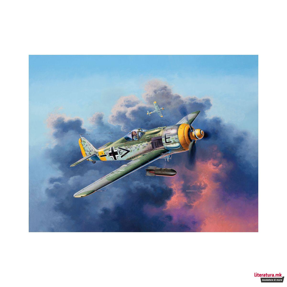 Сет макета + бои, Focke Wulf Fw190 F-8, 1:72 