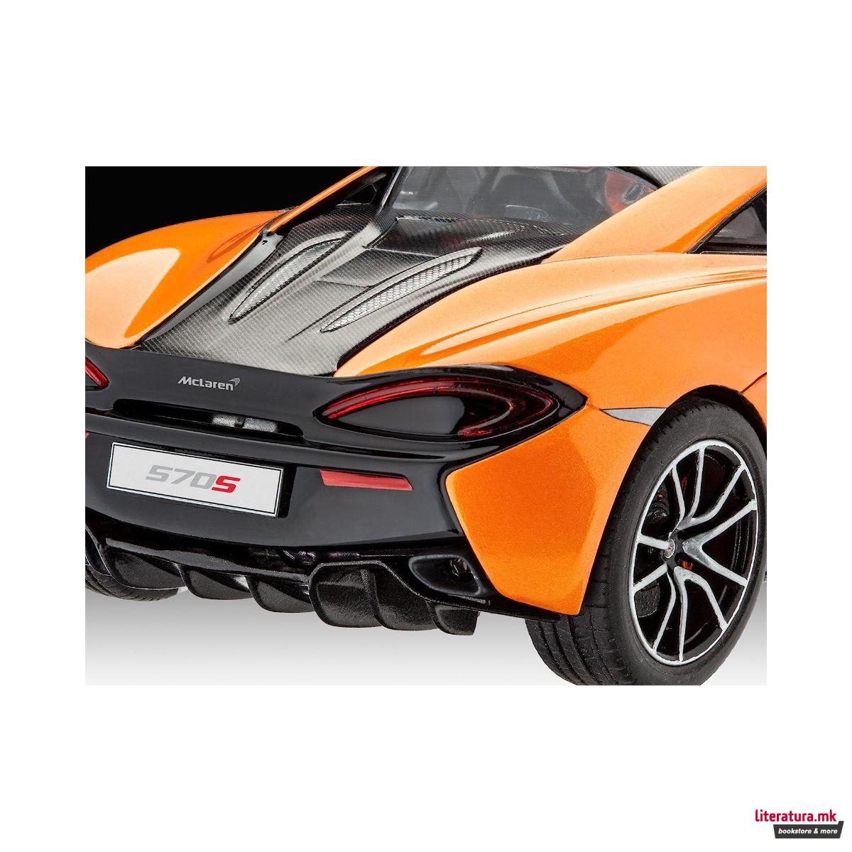 Сет макета + бои, McLaren 570S, 1:24 