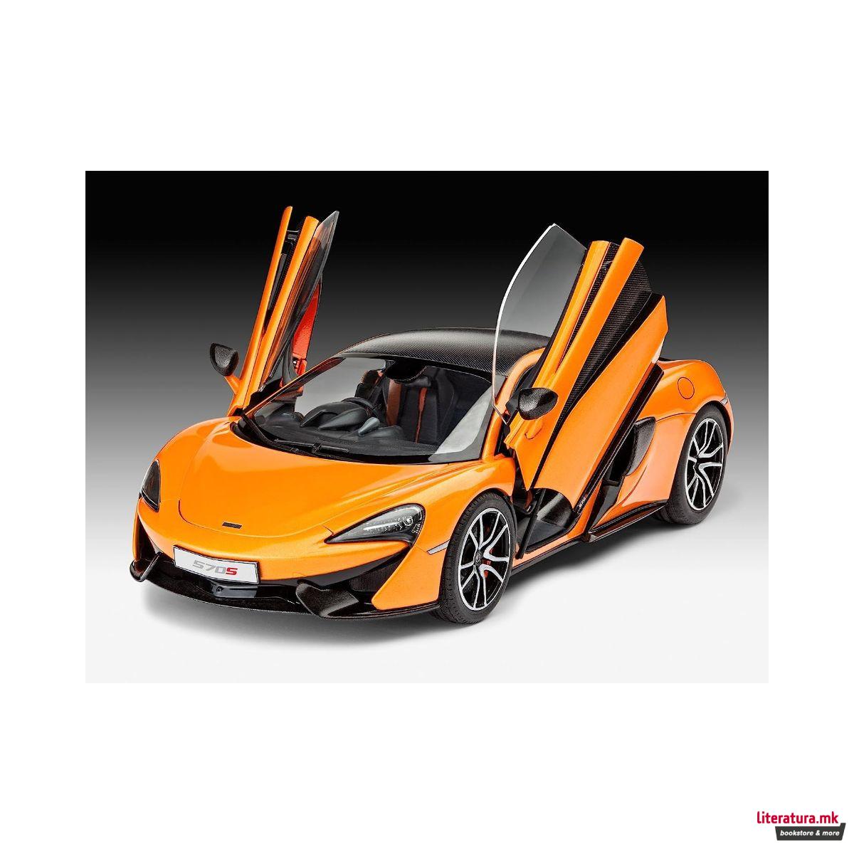 Сет макета + бои, McLaren 570S, 1:24 