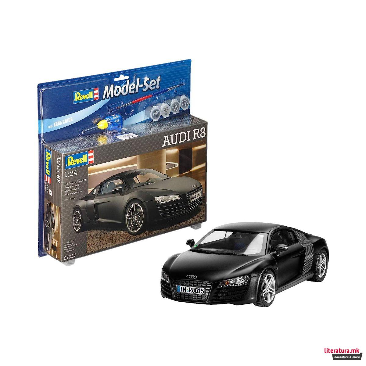 Сет макета + бои, Audi R8, 1:24 