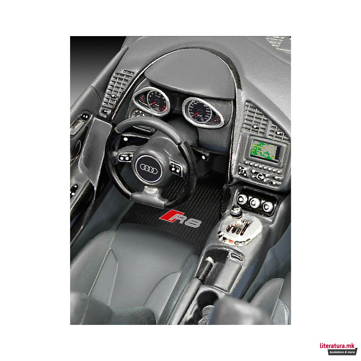 Сет макета + бои, Audi R8, 1:24 