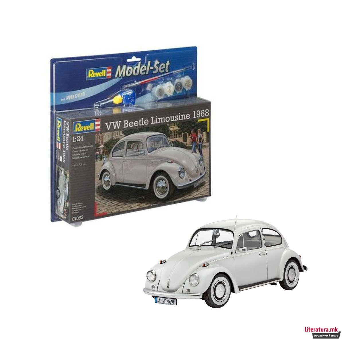 Сет макета + бои, VW Beetle Limousine '68, 1:24