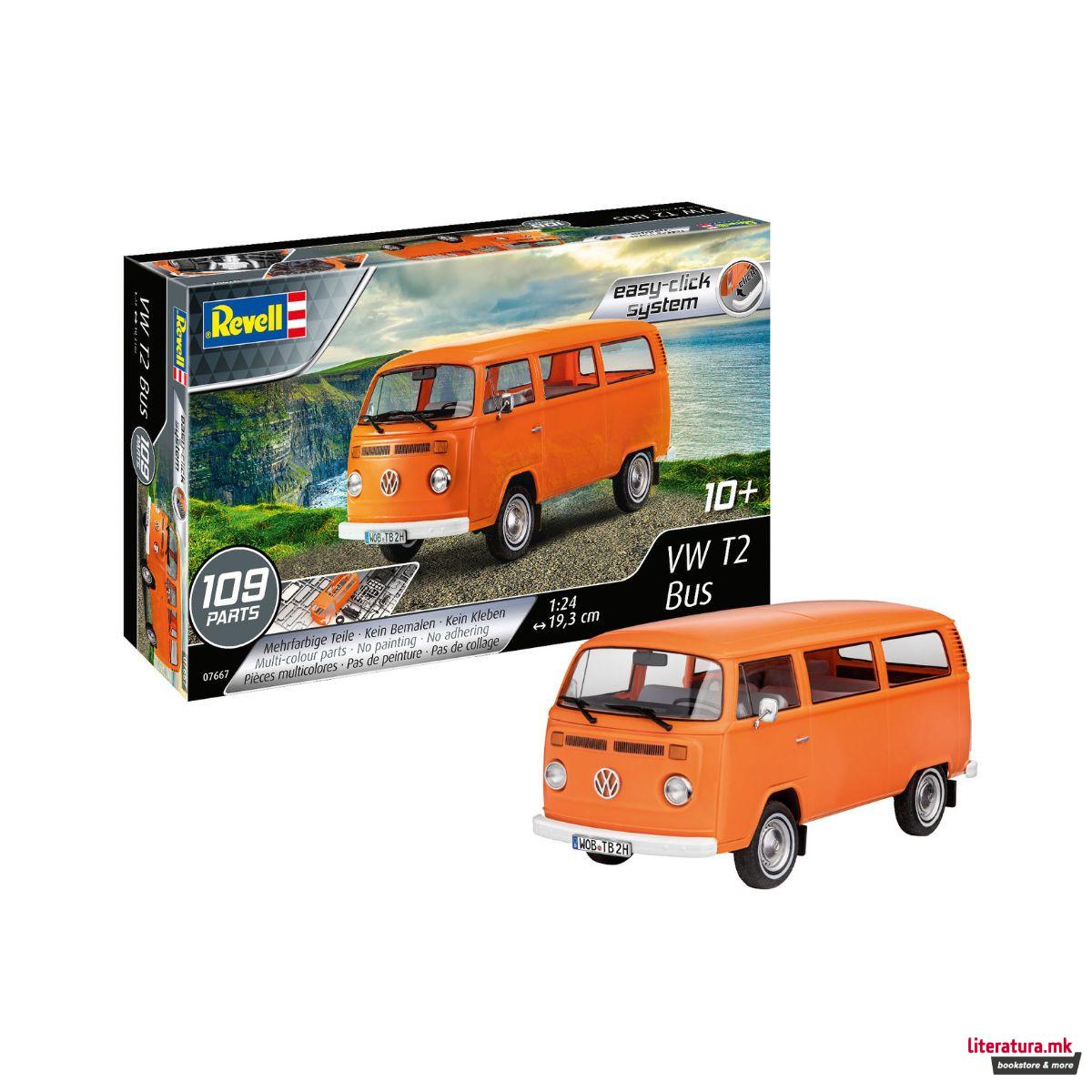 Сет макета + бои, VW T2 Bus, 1:24 