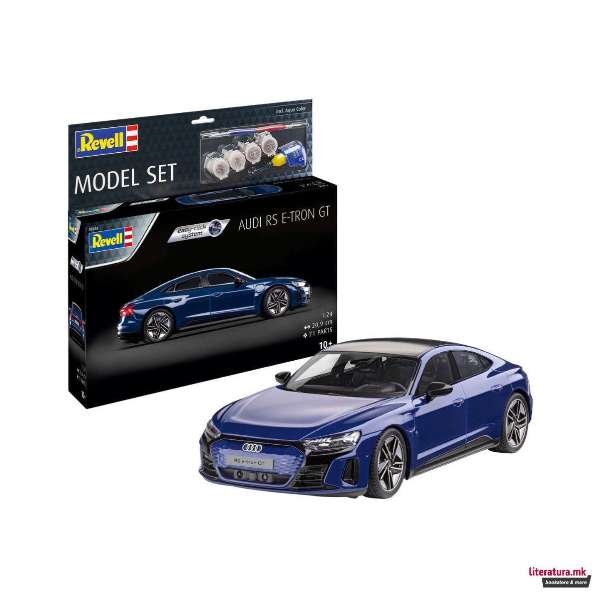 Сет макета + бои, Audi RS E-Tron GT, 1:24 