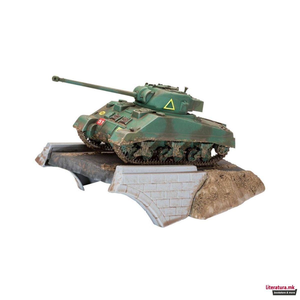 Макета, First Diorama, Sherman Firefly, 1:76 