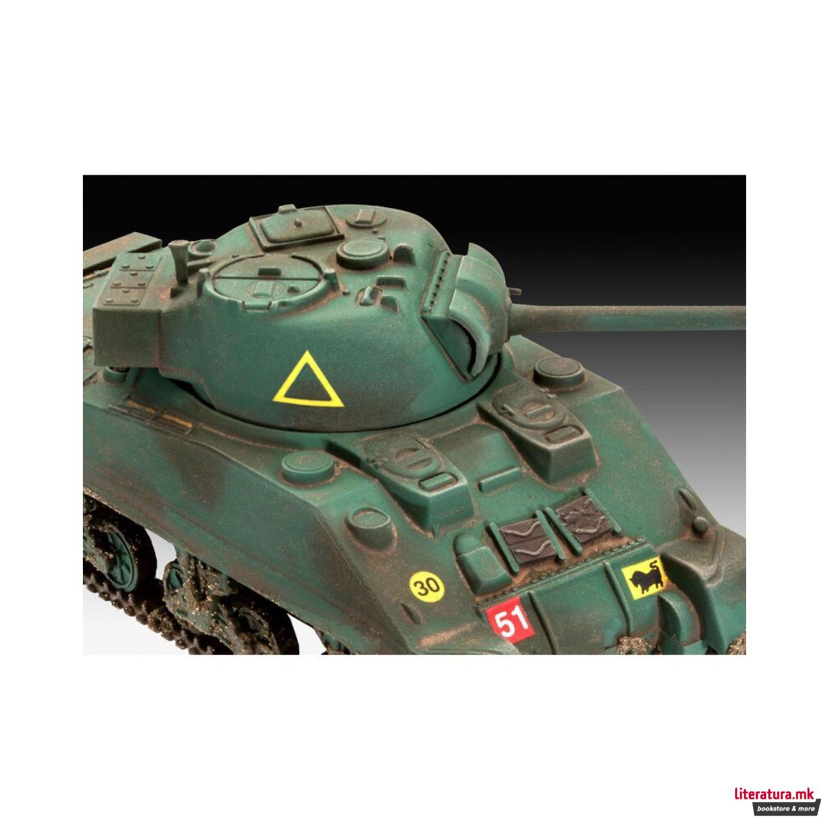 Макета, First Diorama, Sherman Firefly, 1:76 