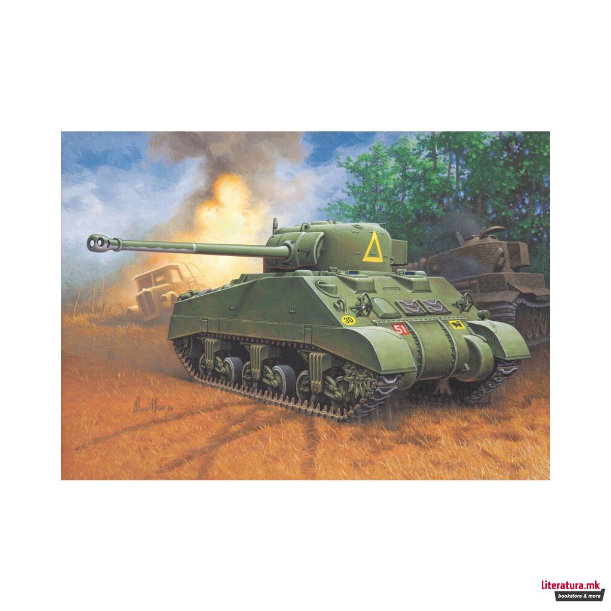 Макета, First Diorama, Sherman Firefly, 1:76 