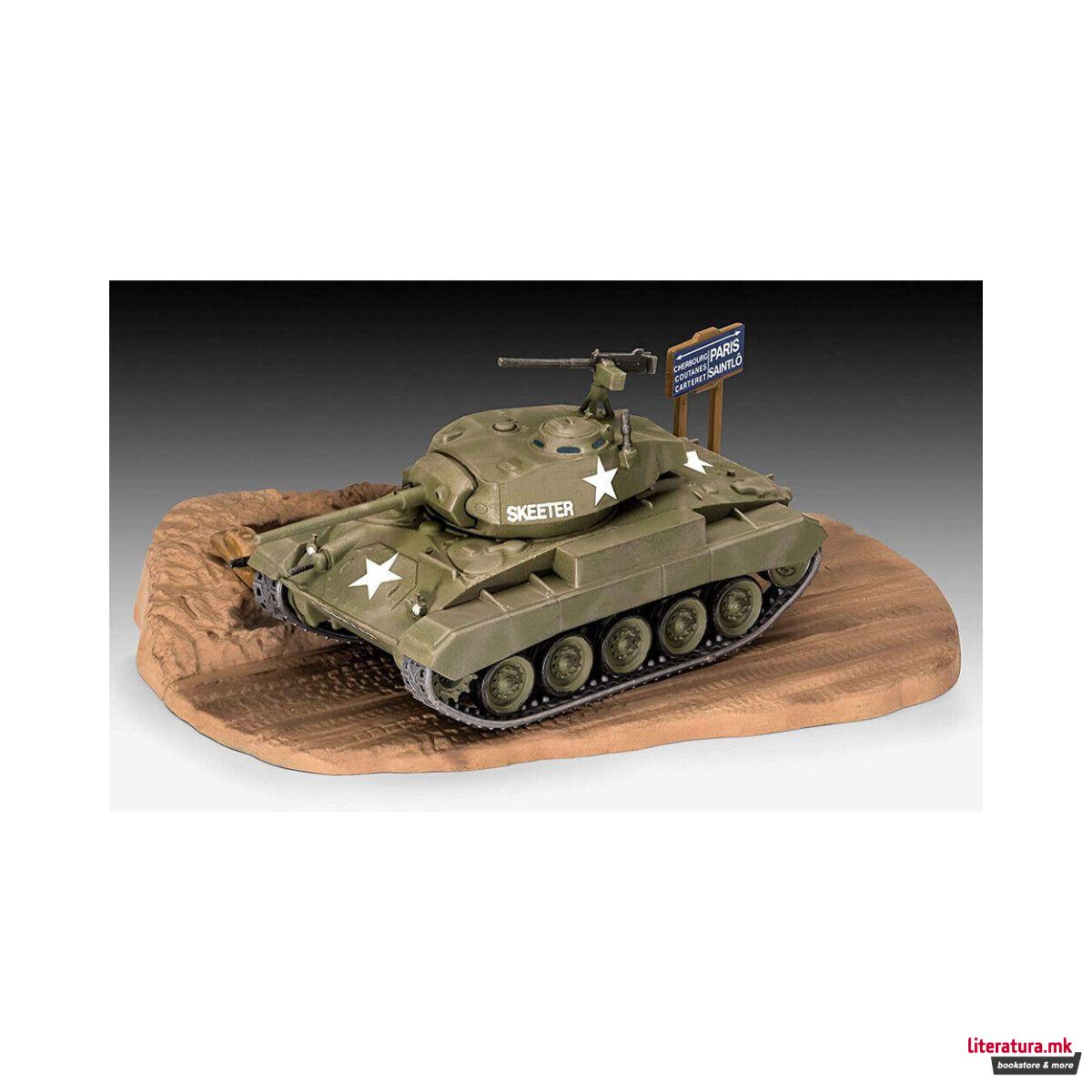 Макета, M24 Chaffee, 1:76 