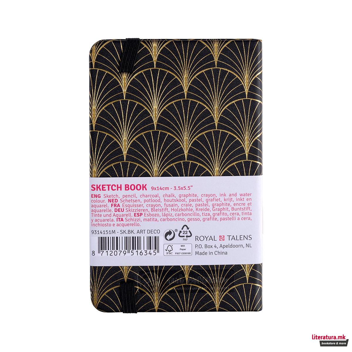 Скицник, Talens Art Creation - Art Deco, 9 x 14 cm 