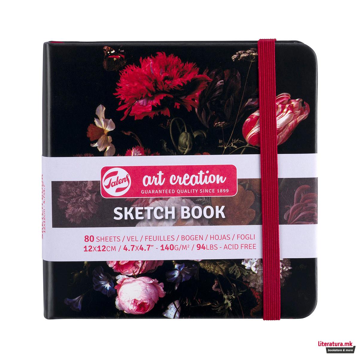 Скицник, Talens Art Creation - Still Life with Flowers, 12 x 12 cm 