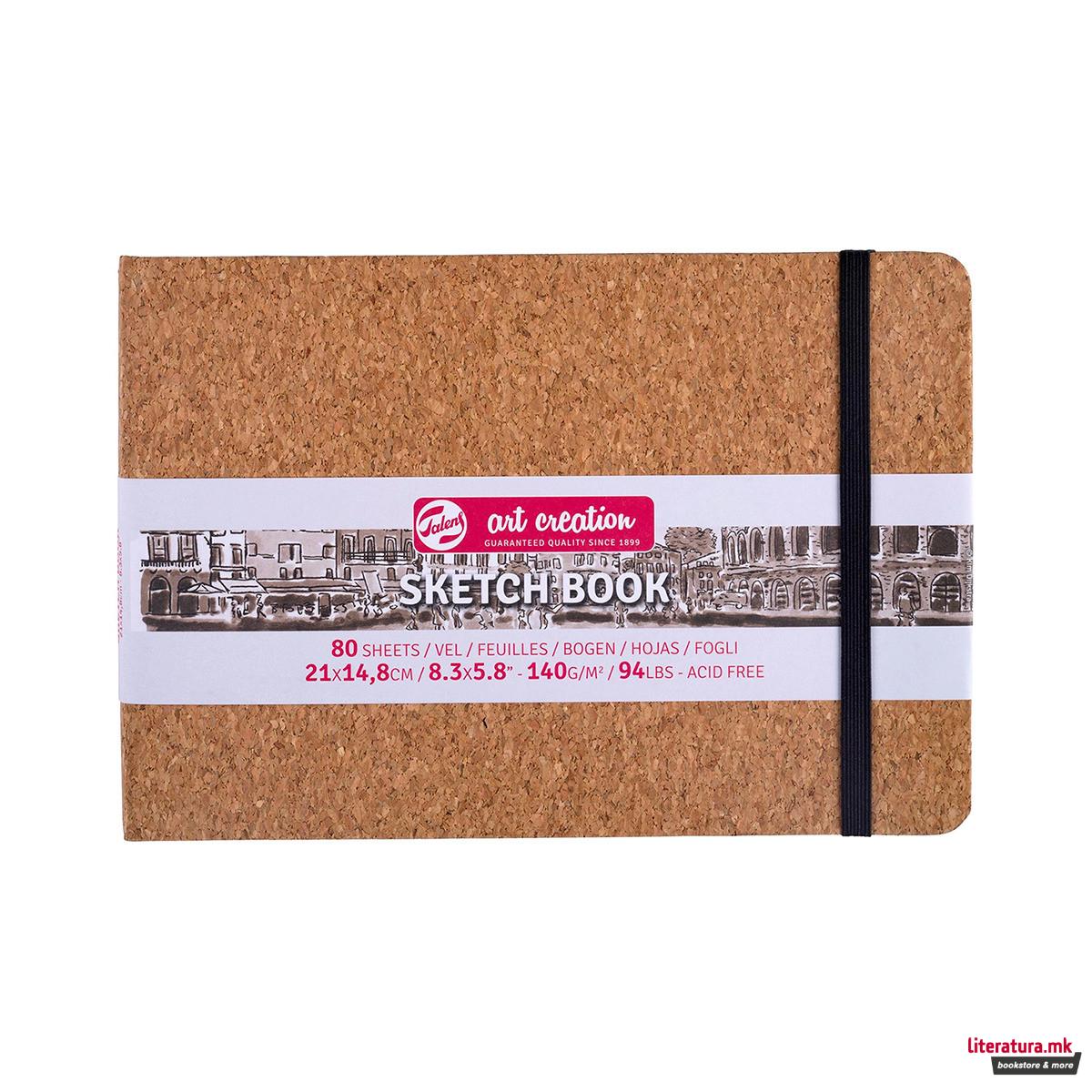 Скицник, Talens Art Creation - Cork, 21 x 14.8 cm 