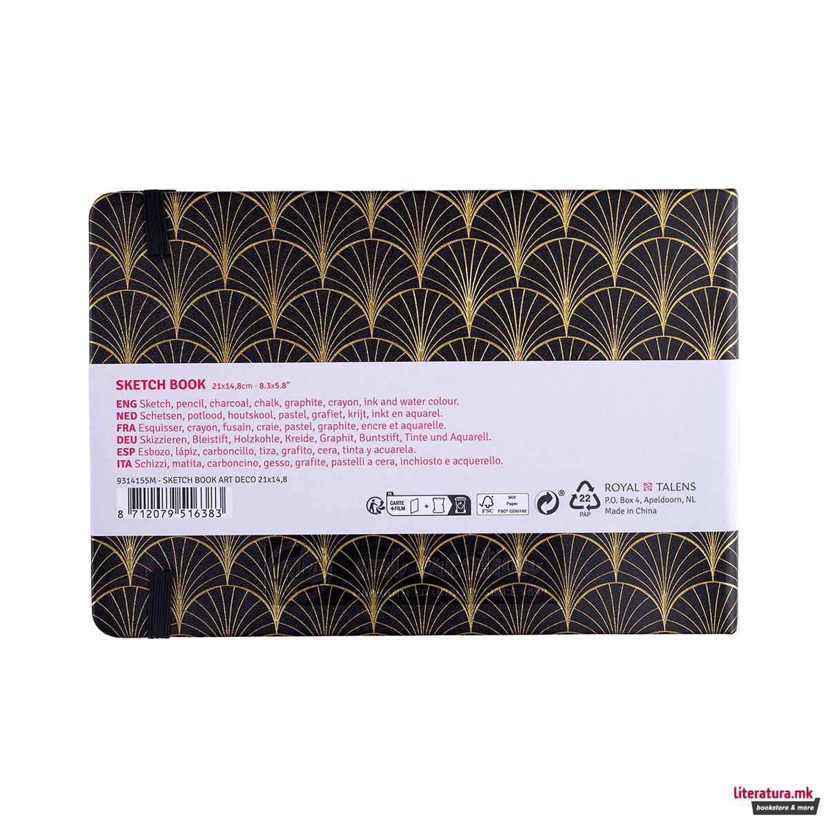Скицник, Talens Art Creation - Art Deco, 21 x 14.8 cm 