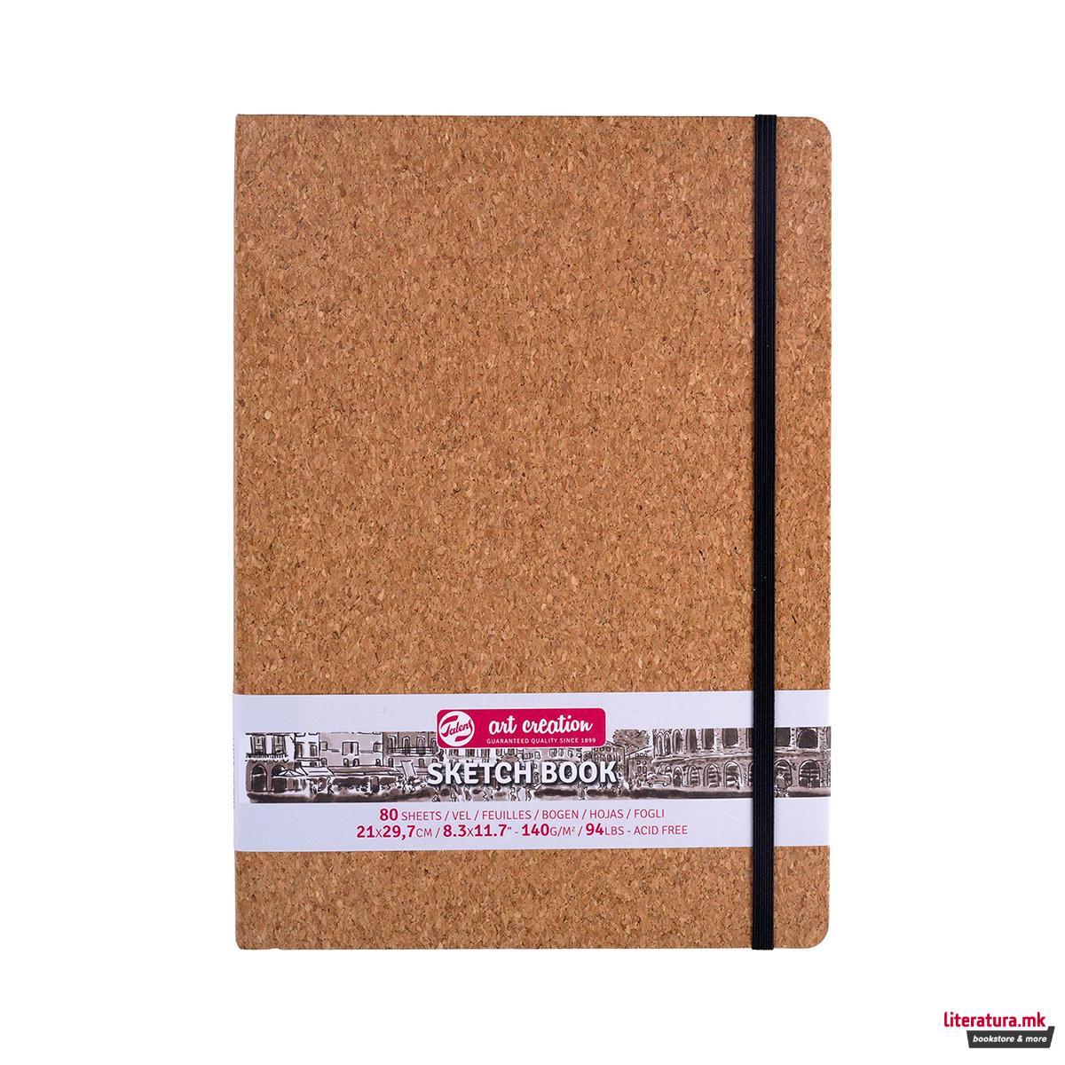 Скицник, Talens Art Creation - Cork, 21 x 29.7 cm 