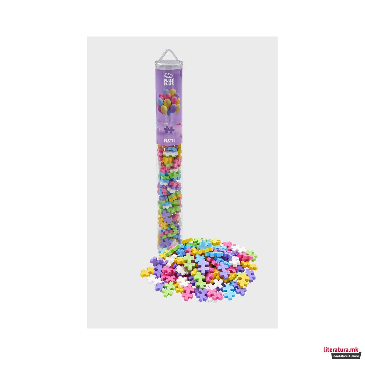 Коцки за градба, Color Tubes - Пастел, 100 парчиња 