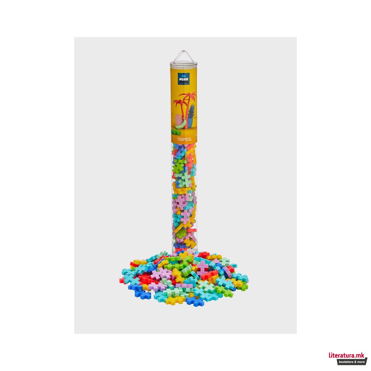 Коцки за градба, Color Tubes - Тропски бои, 100 парчиња 