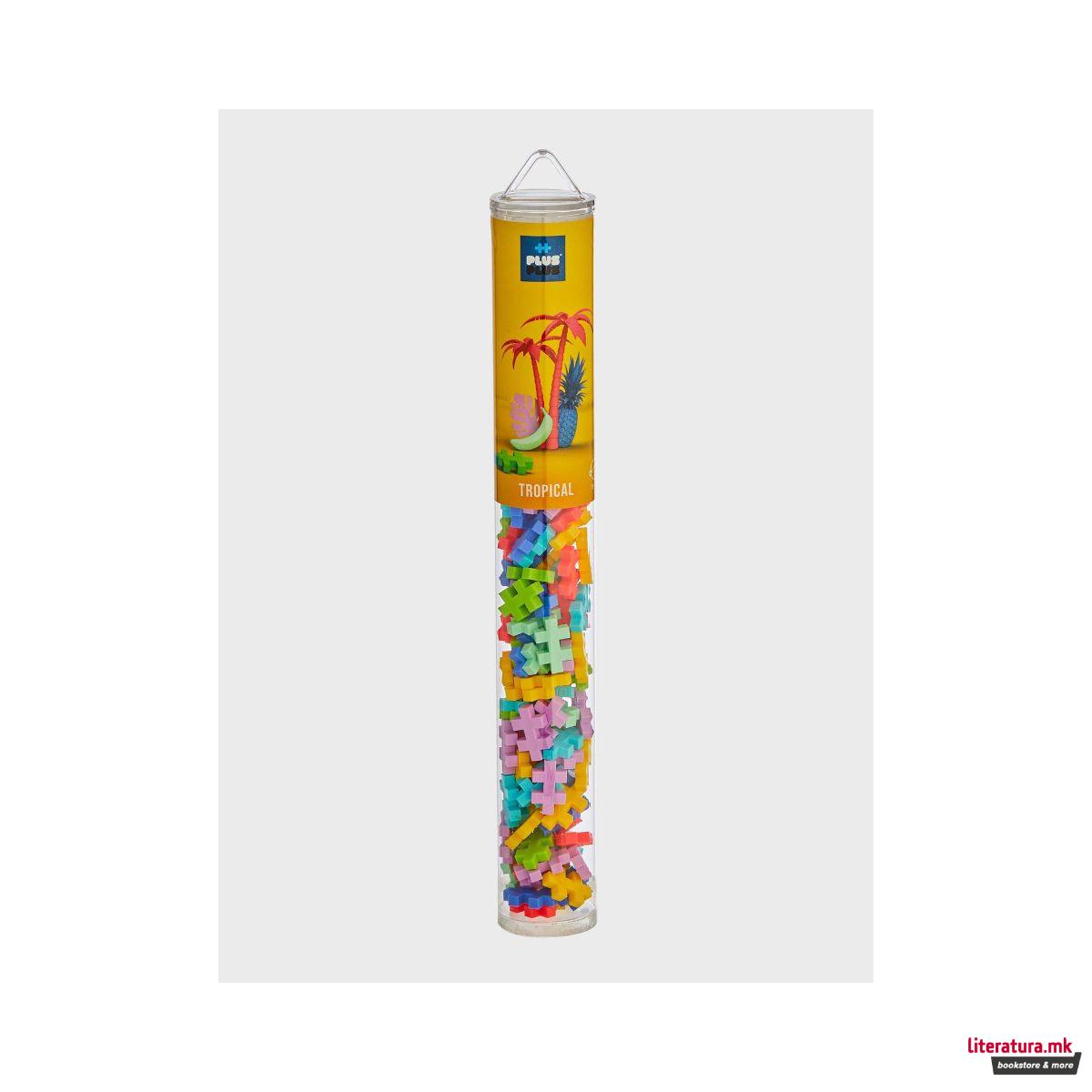 Коцки за градба, Color Tubes - Тропски бои, 100 парчиња 