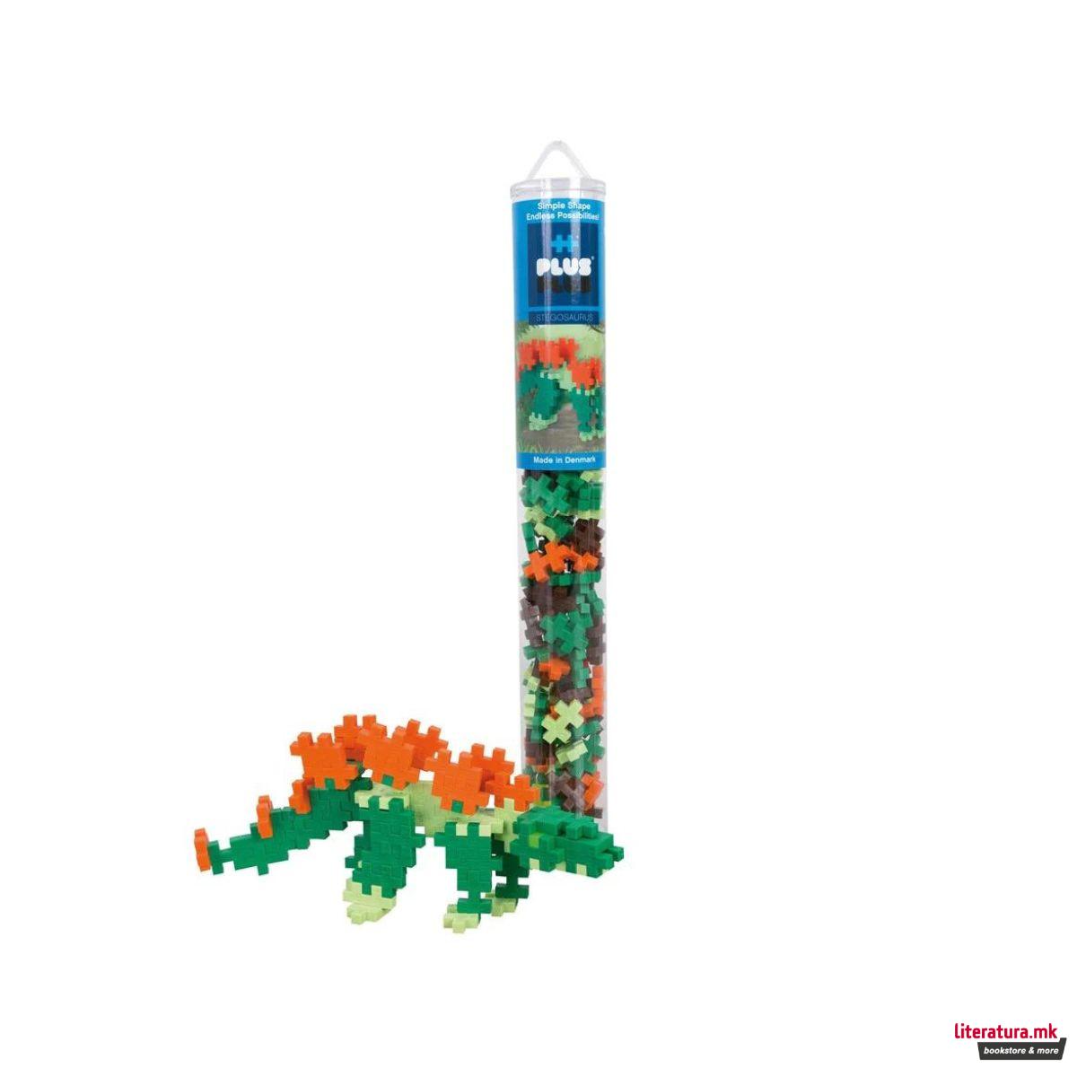 Коцки за градба, Диносауруси, Стегосаурус, 100 парчиња 