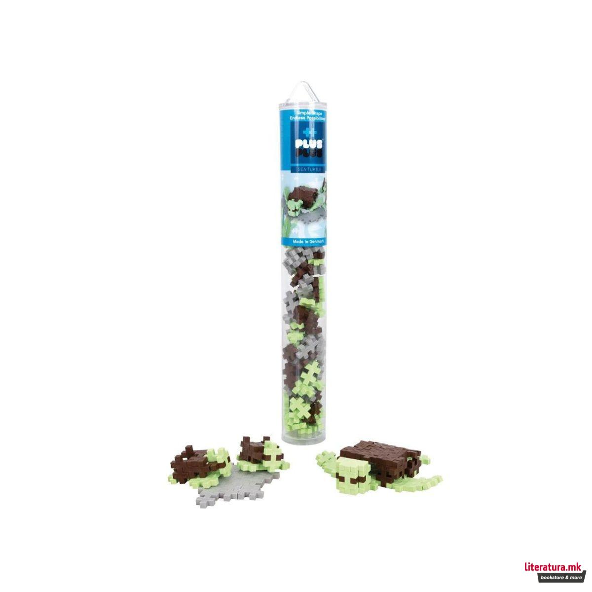 Коцки за градба, Аква, Морска желка, 100 парчиња 