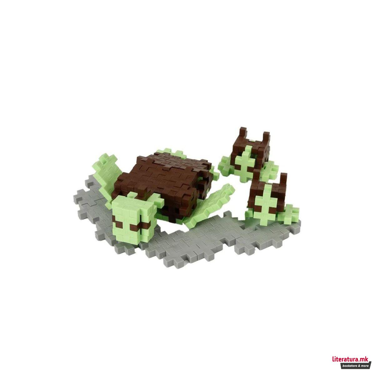 Коцки за градба, Аква, Морска желка, 100 парчиња 