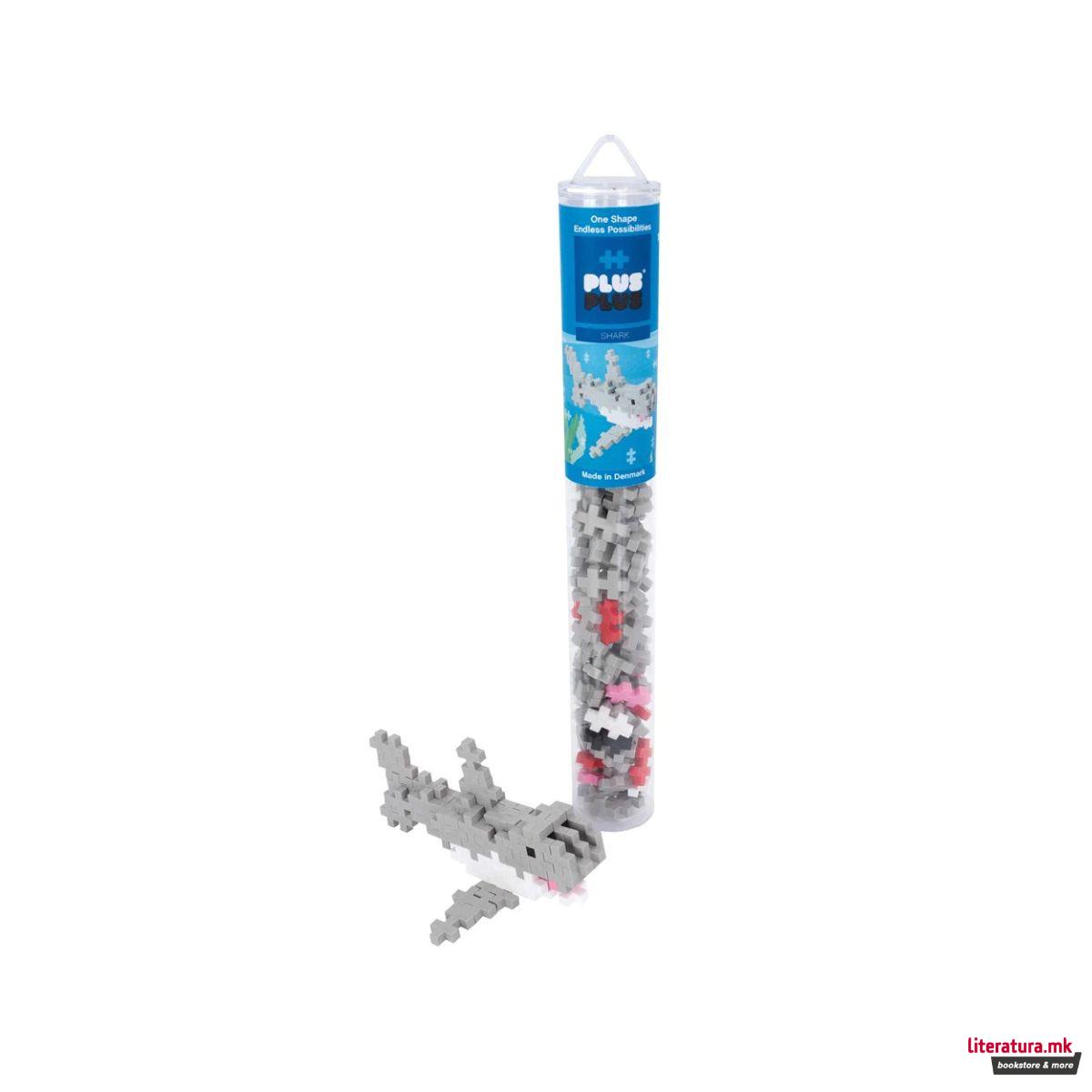 Коцки за градба, Аква, Ајкула, 100 парчиња 