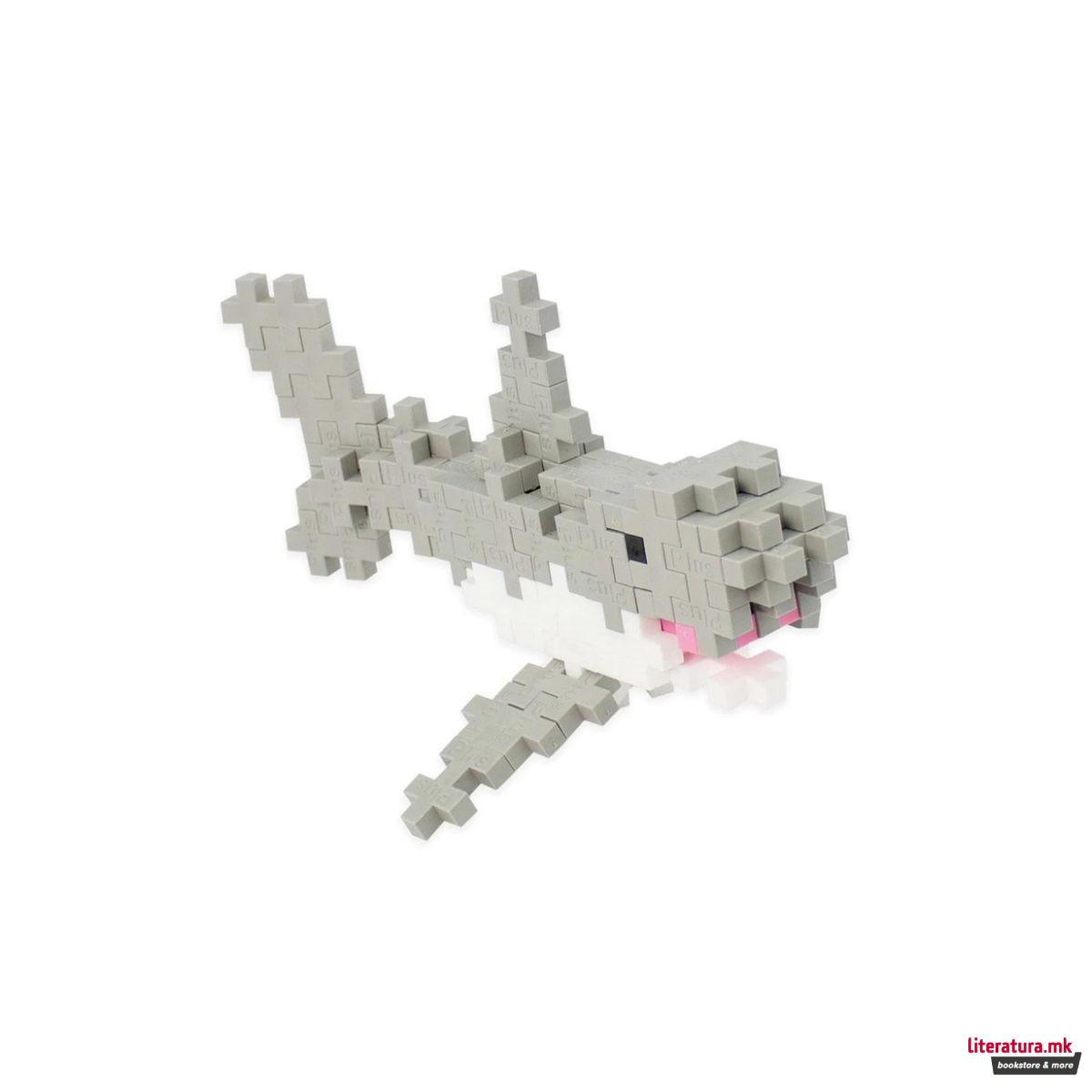 Коцки за градба, Аква, Ајкула, 100 парчиња 