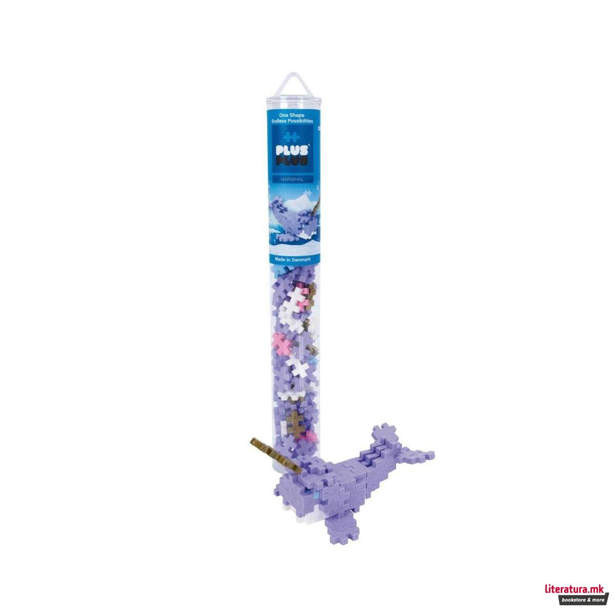 Коцки за градба, Аква, Нарвал, 100 парчиња 