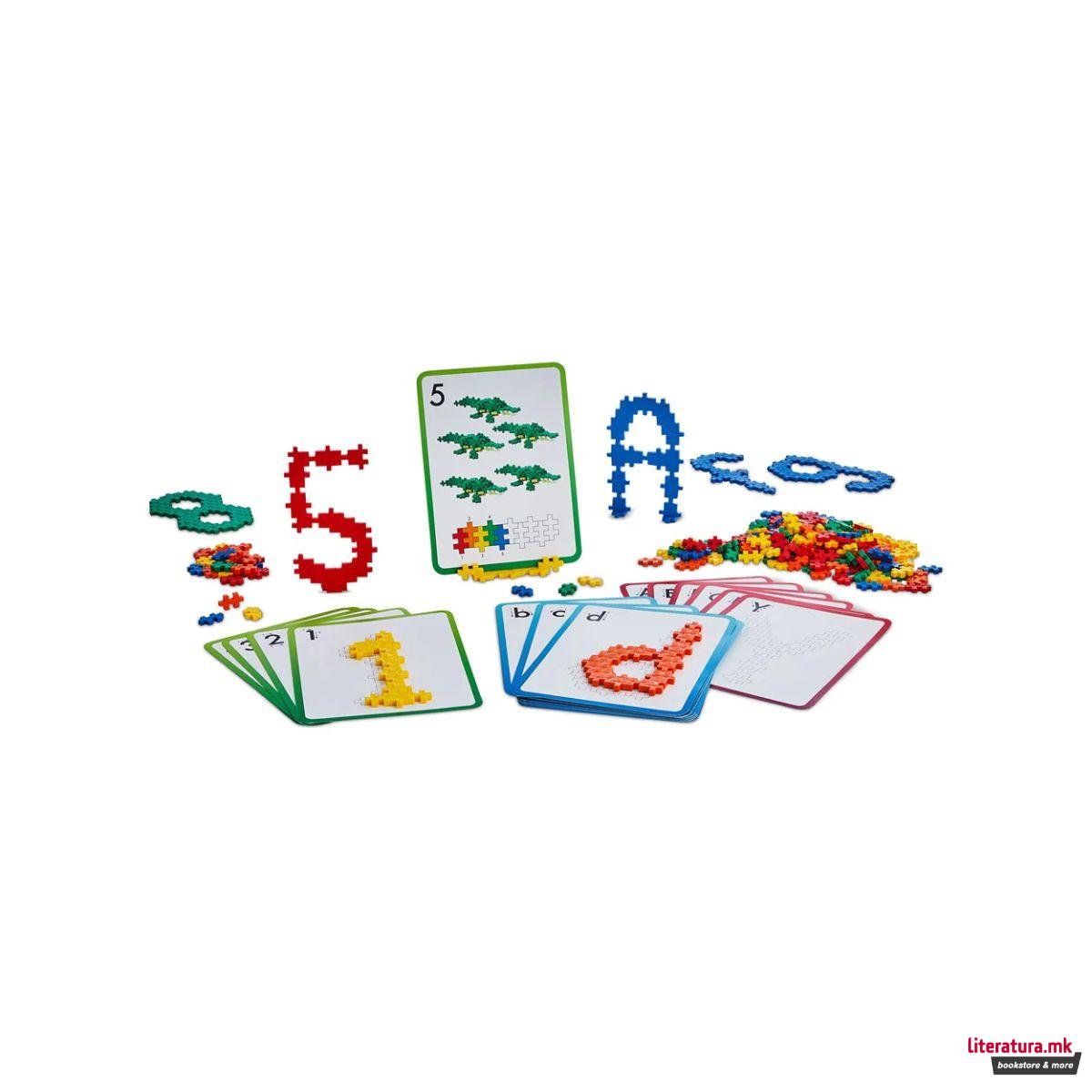 Коцки за градба, Азбука и бројки, Learn To Build ABC & 123, 600 парчиња 