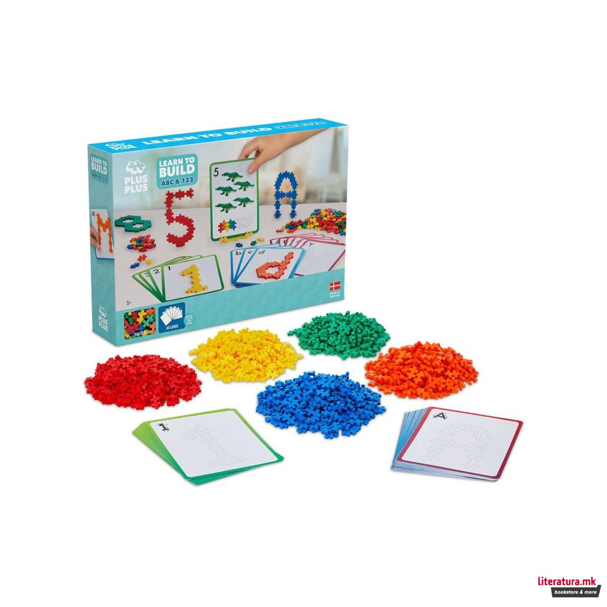 Коцки за градба, Азбука и бројки, Learn To Build ABC & 123, 600 парчиња 