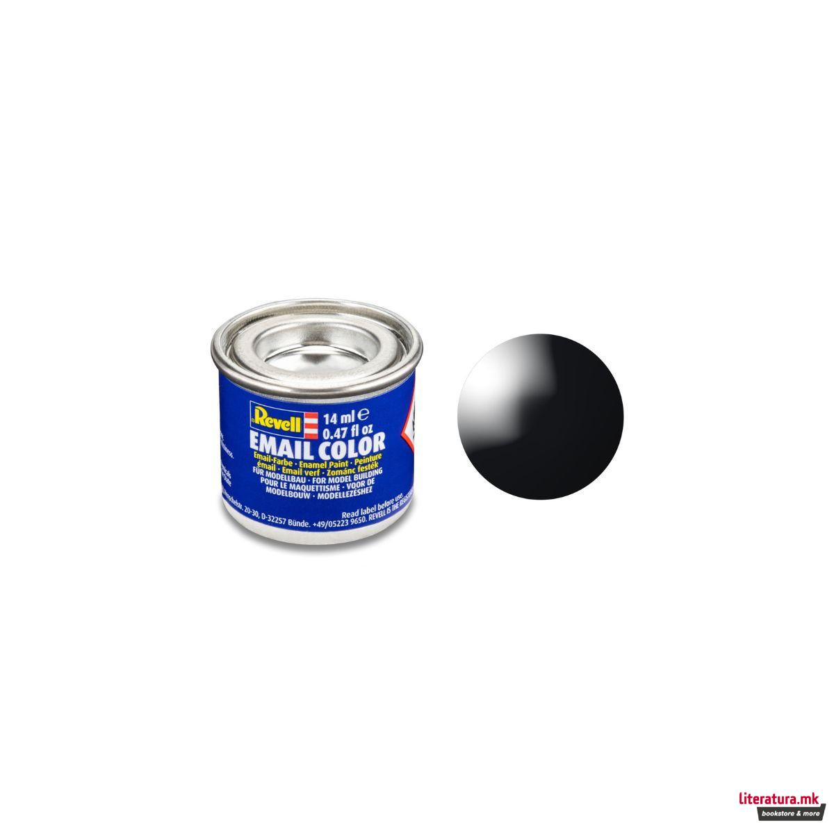 Боја за макета, Email Color Black - сјајна, 14ml 