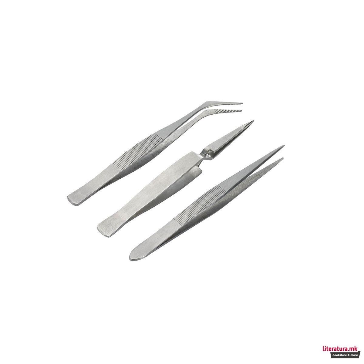 Сет од 3 пинцети за макети 
