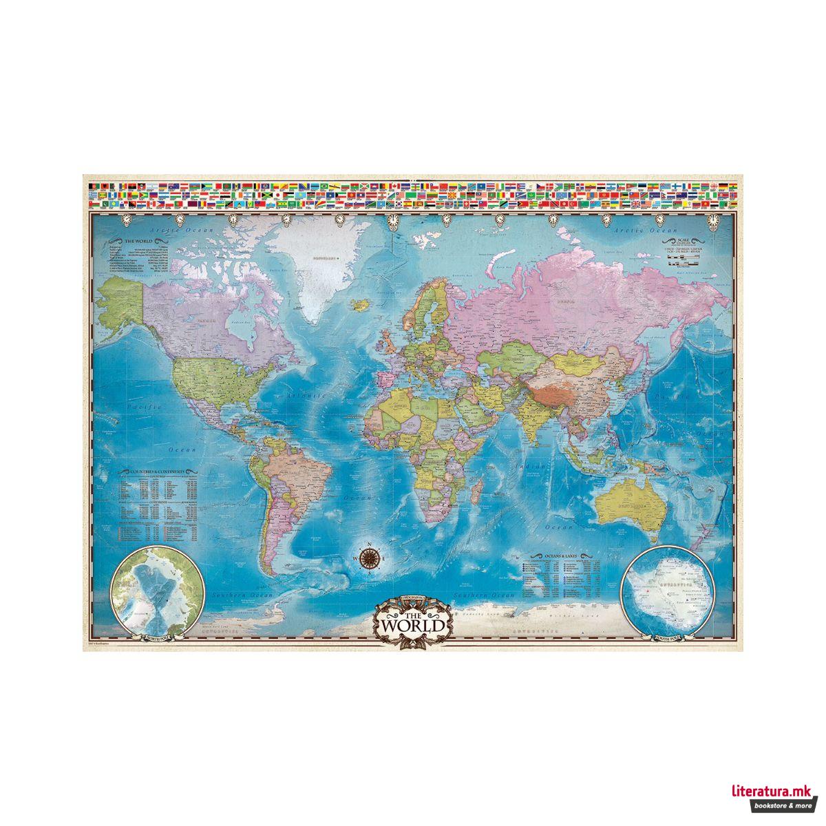 Сложувалка, Map of the World, 1000 парчиња 