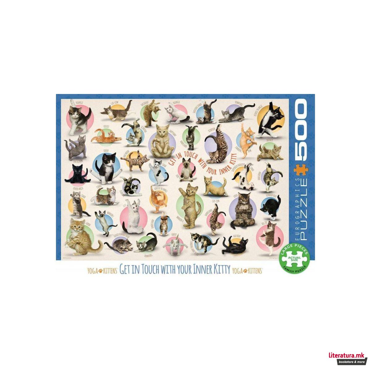 Сложувалка, Yoga Kittens, 500 парчиња 