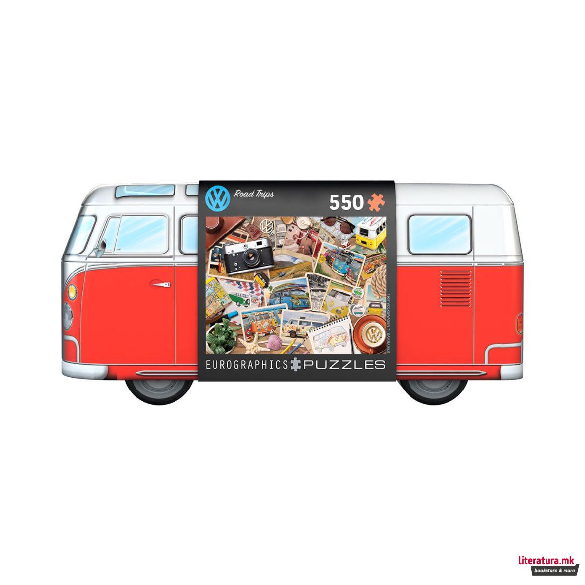 Сложувалка во декоративна кутија, VW - Road Trips, 550 парчиња 