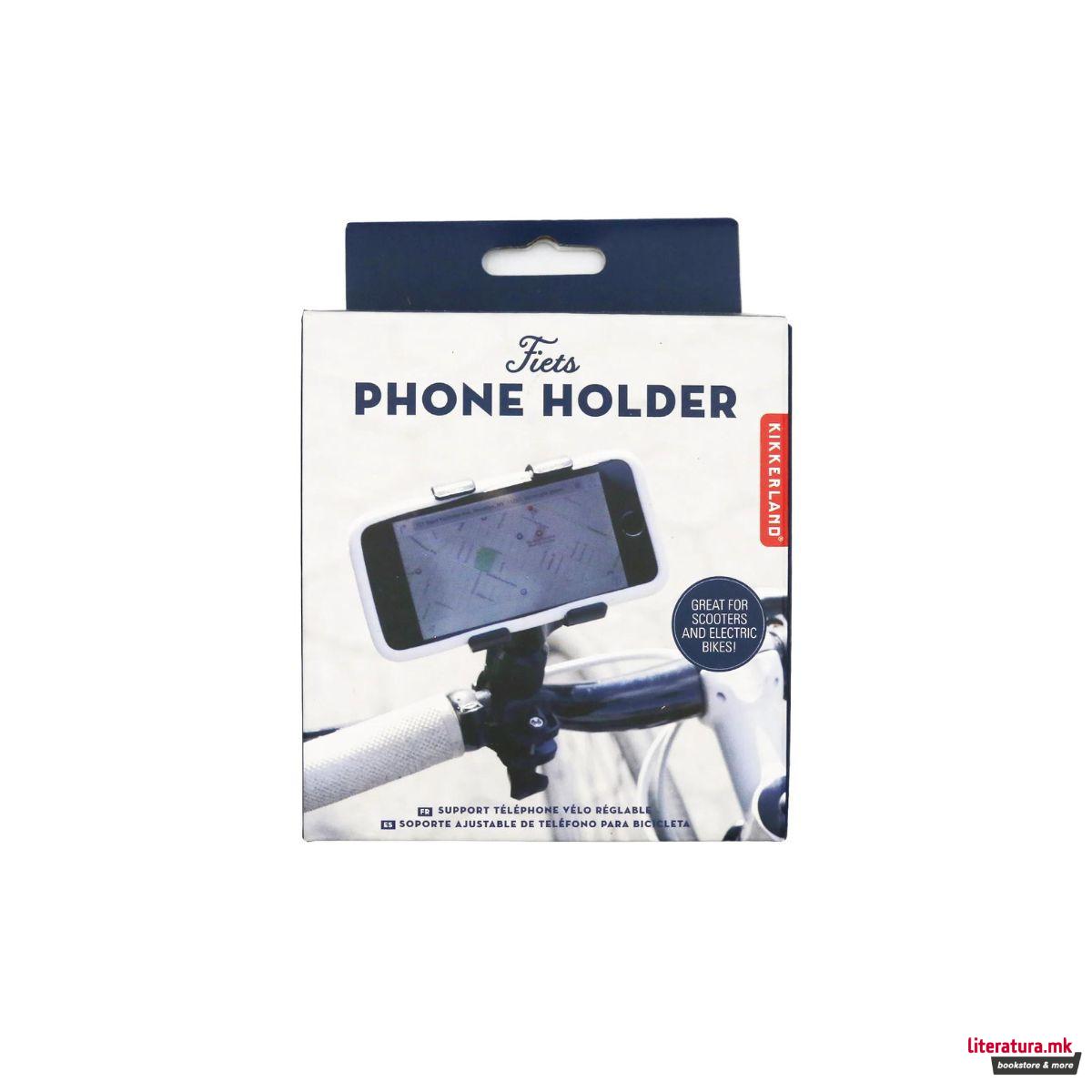 Држач за телефон за на велосипед - црн 