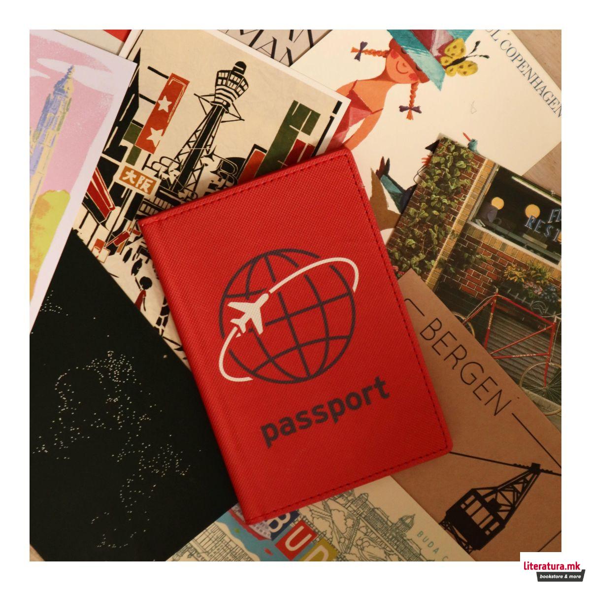 Футрола за пасош, Jet Set - црвен 