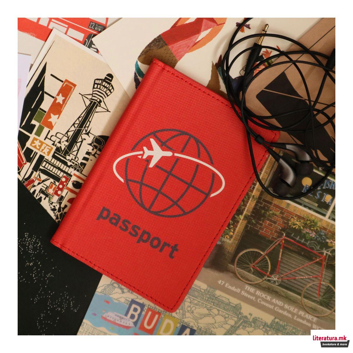 Футрола за пасош, Jet Set - црвен 