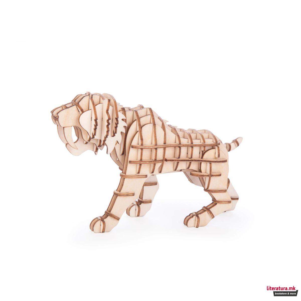 3D дрвена сложувалка - Тигар 
