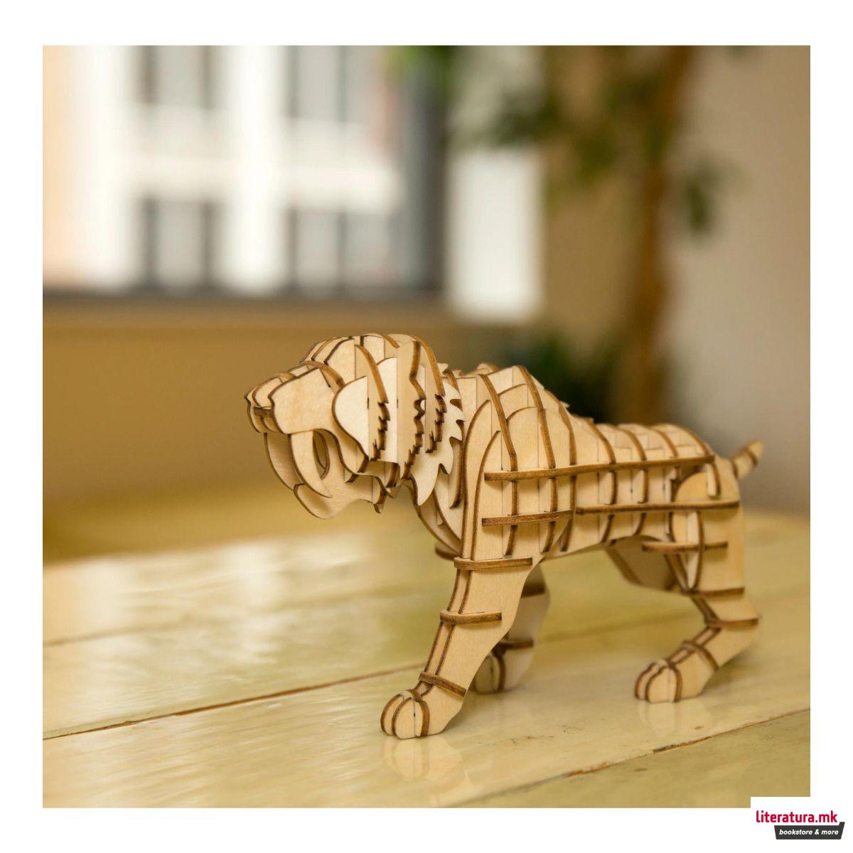 3D дрвена сложувалка - Тигар 