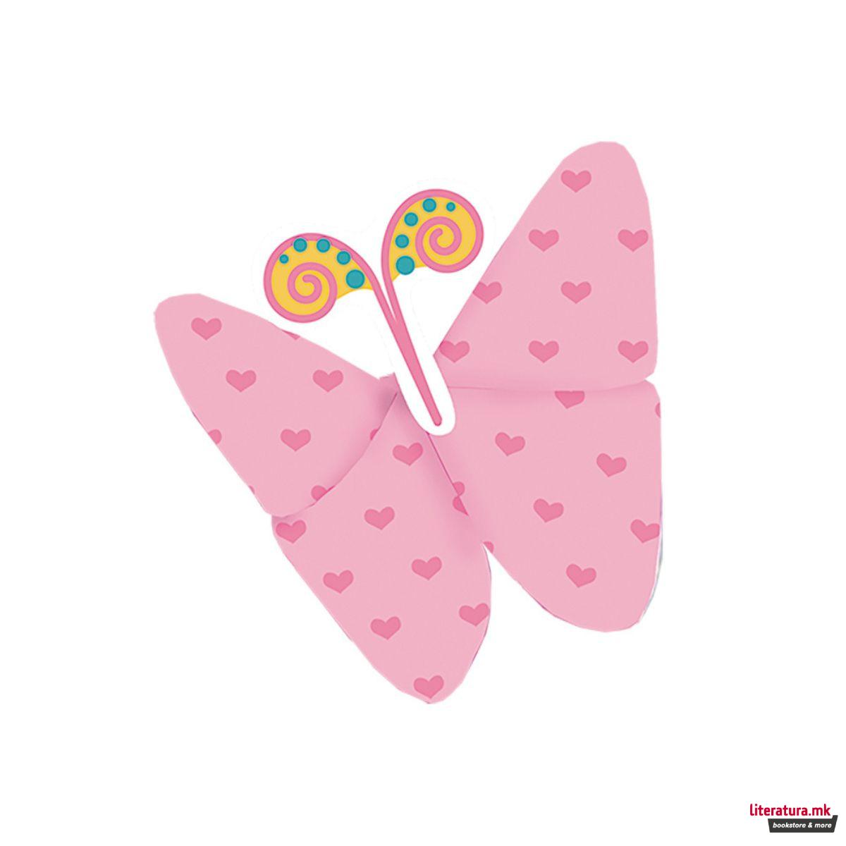 Детски оригами - Пеперутки, 15 x 15 cm 