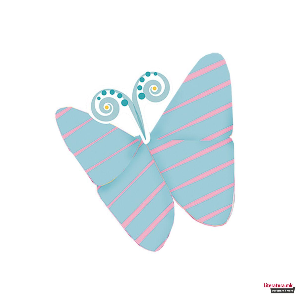 Детски оригами - Пеперутки, 15 x 15 cm 